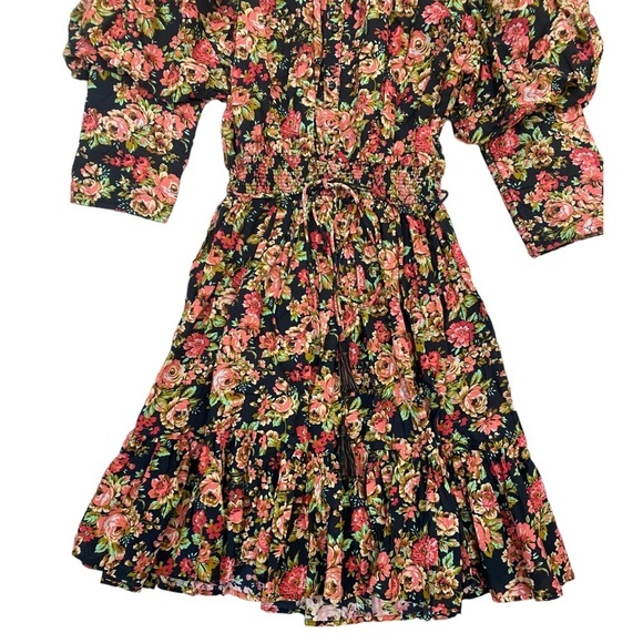 byTiMo Bohemian Floral Print Minidress in Autumnrose Size S - Picture 2 of 12